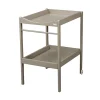 Table à langer alice 2 plateaux laque gris clair