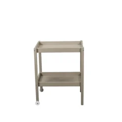 Table à langer alice 2 plateaux laque gris clair