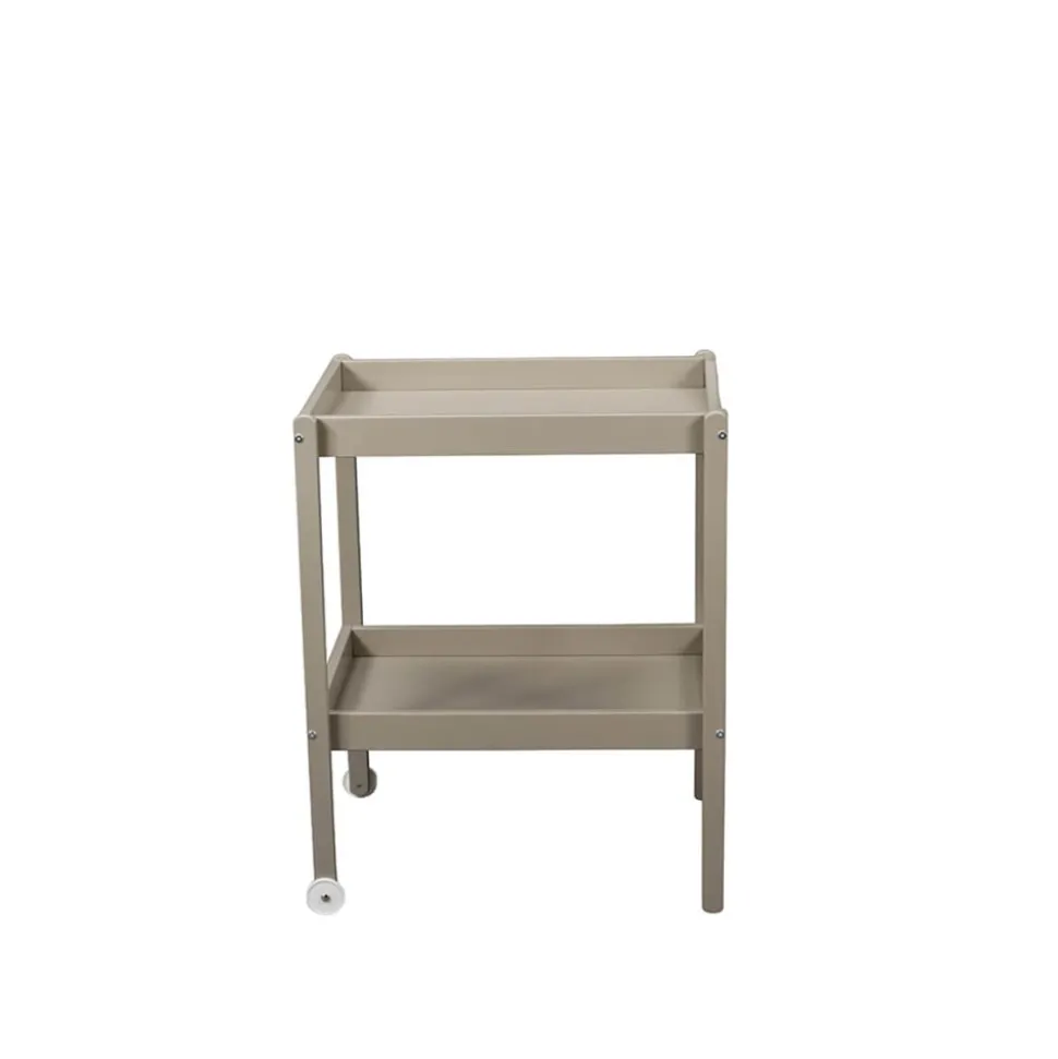 Table à langer alice 2 plateaux laque gris clair