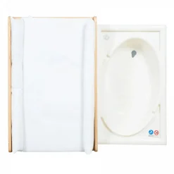 Table à langer avec baignoire baby pool et matelas à langer blanc