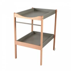 Table à langer avec 2 plateaux margot hybride gris