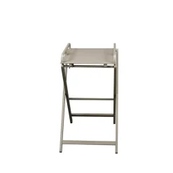 Table à langer jade pliante laque gris clair