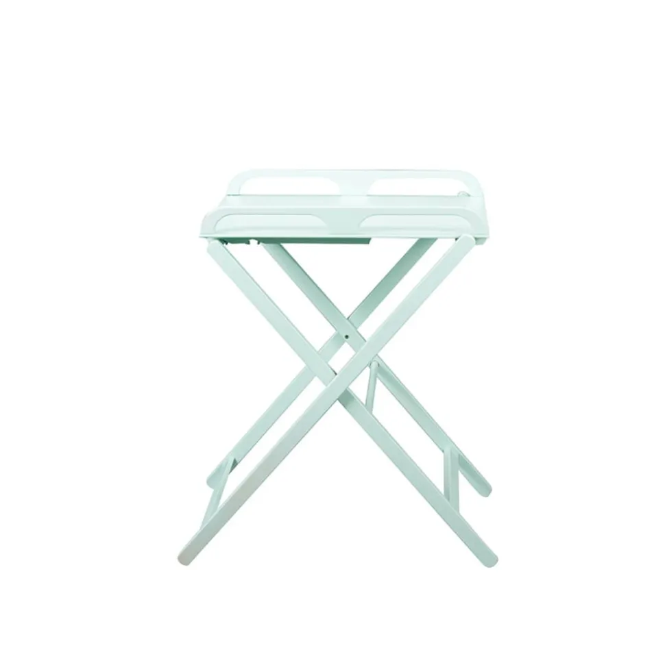 Table à langer jade pliante laque vert mint