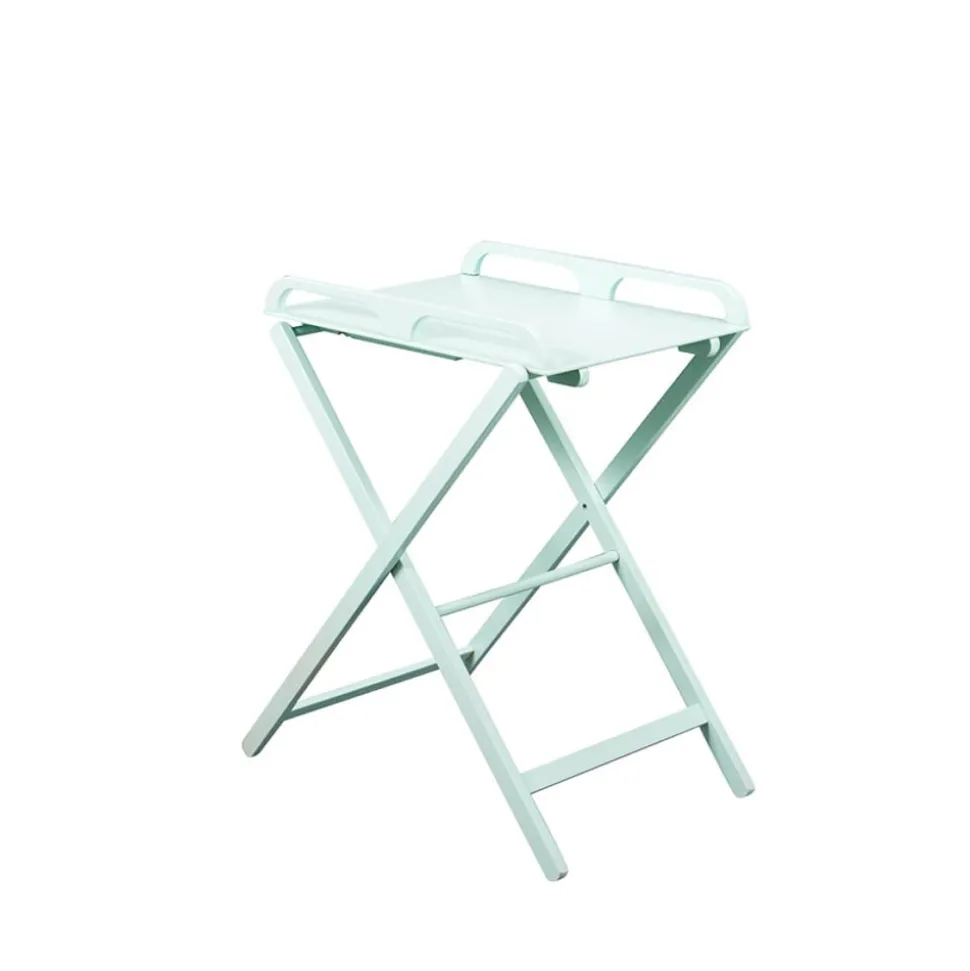 Table à langer jade pliante laque vert mint