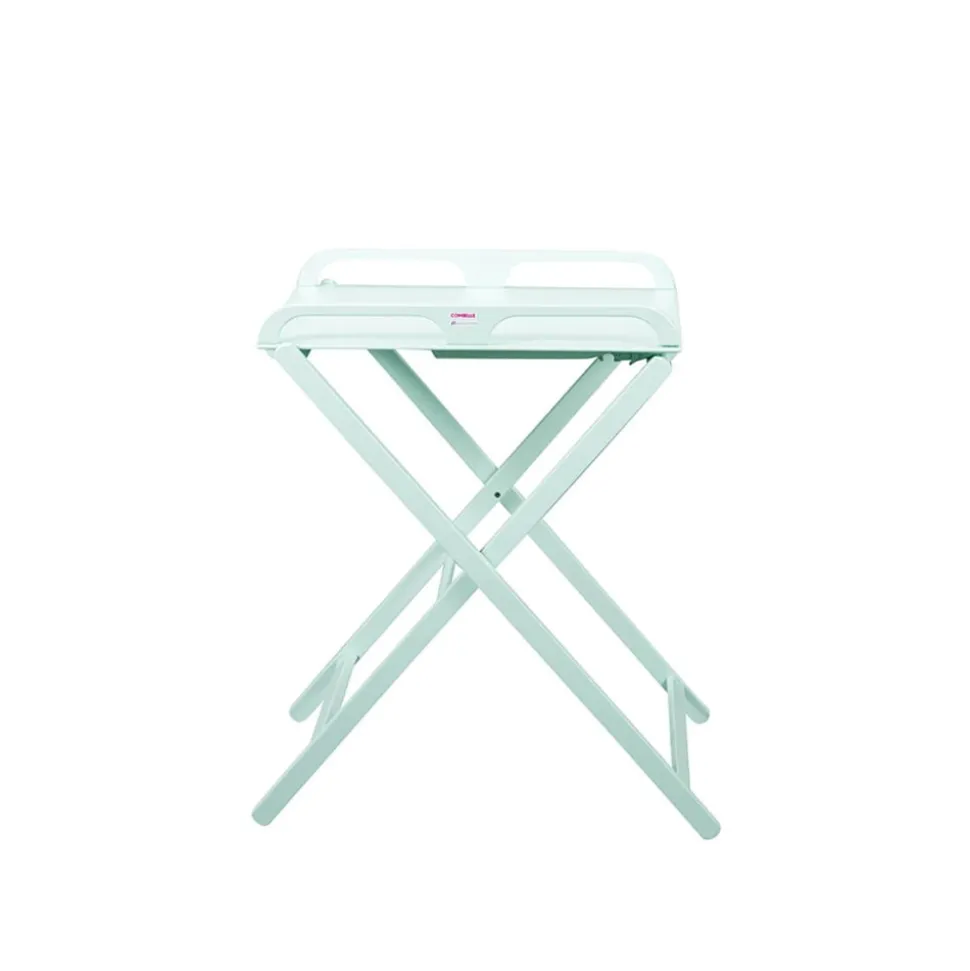 Table à langer jade pliante laque vert mint