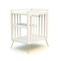 Table à langer only de jurababy blanc perle et jaune