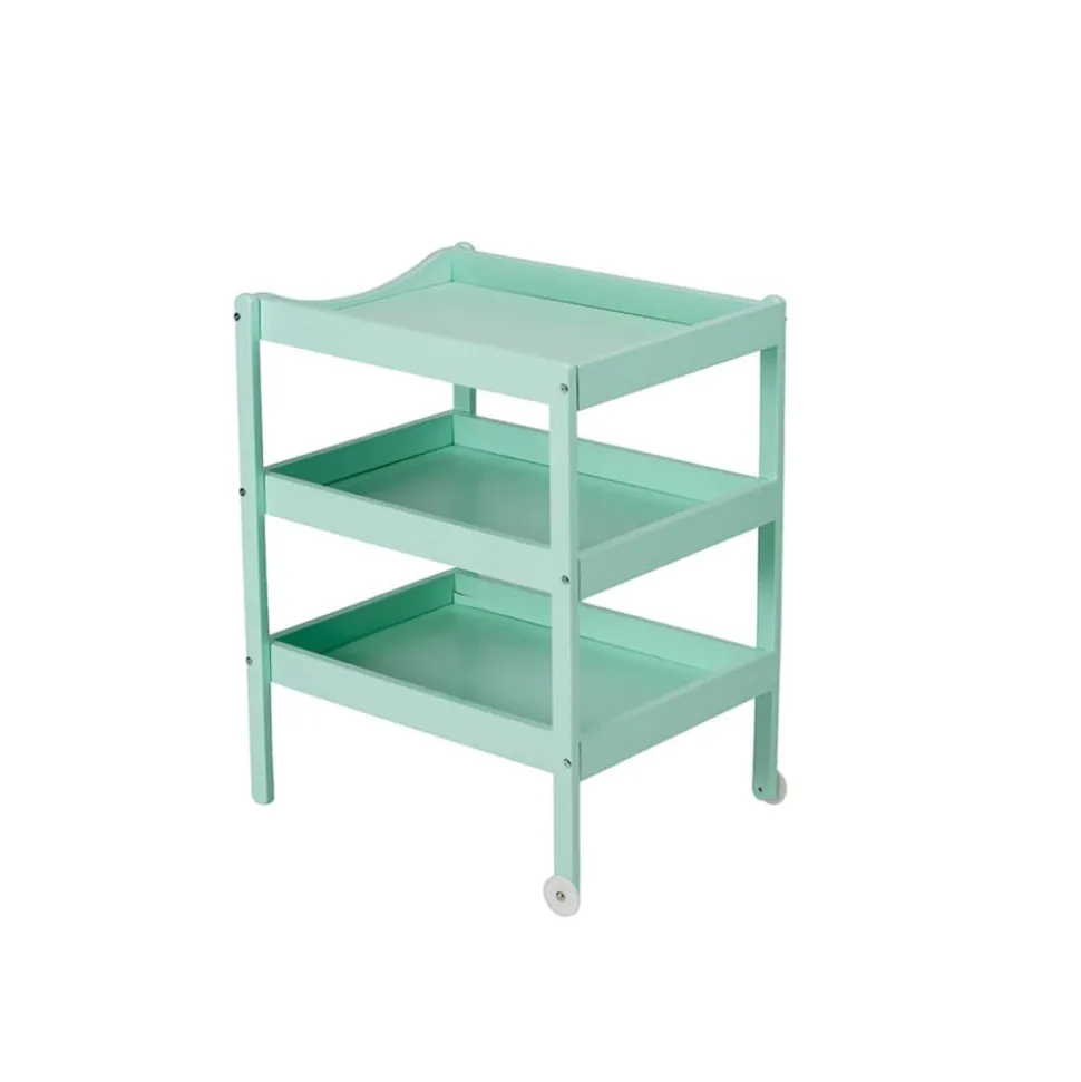 Table à langer susie 3 plateaux laque vert mint
