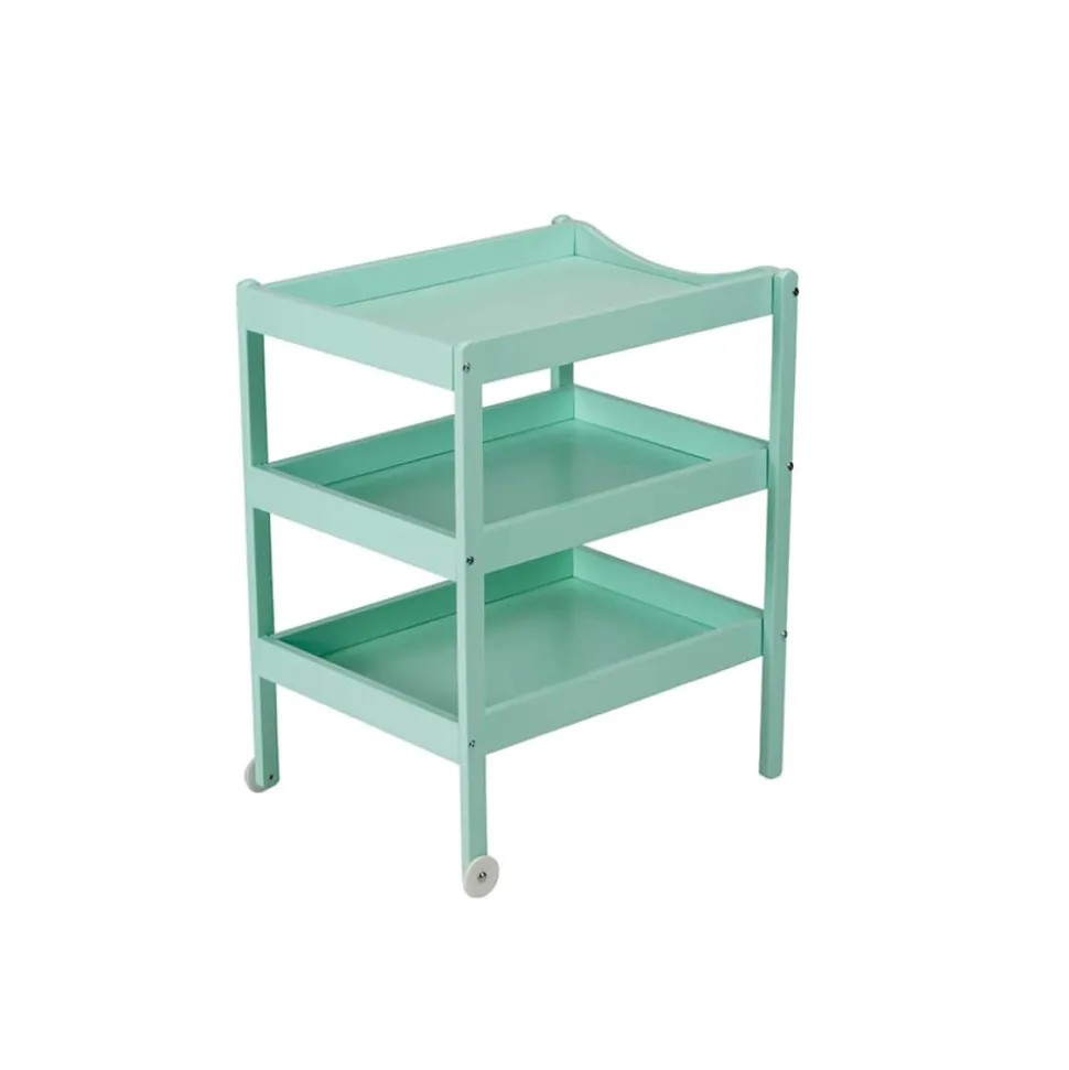 Table à langer susie 3 plateaux laque vert mint