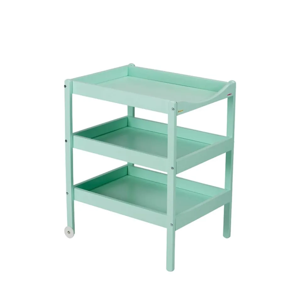 Table à langer susie 3 plateaux laque vert mint