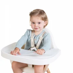 Tablette chaise evolu 2 blanche et set en silicone