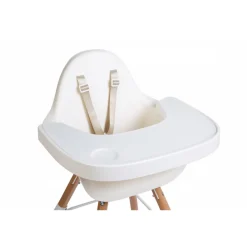 Tablette chaise evolu 2 blanche et set en silicone