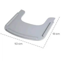 Tablette chaise haute sit up flex taupe