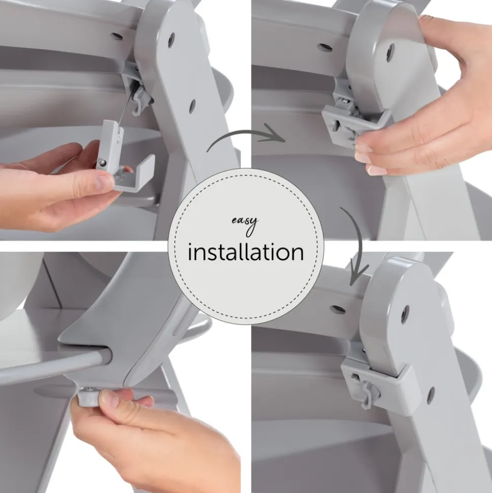 Tablette pour chaise haute alpha gris