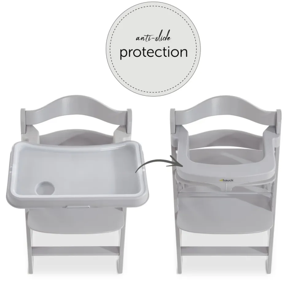 Tablette pour chaise haute alpha gris