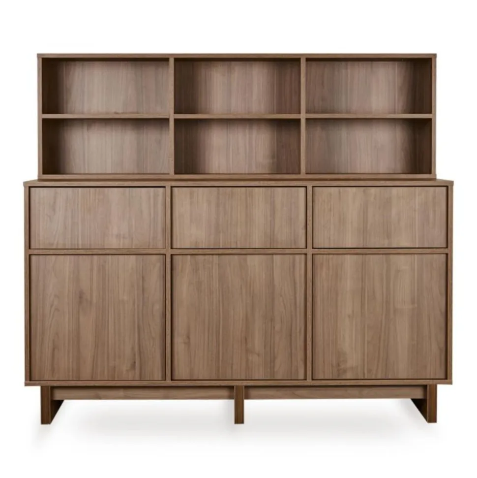 Étagère d'appoint pour commode xl kyo - walnut