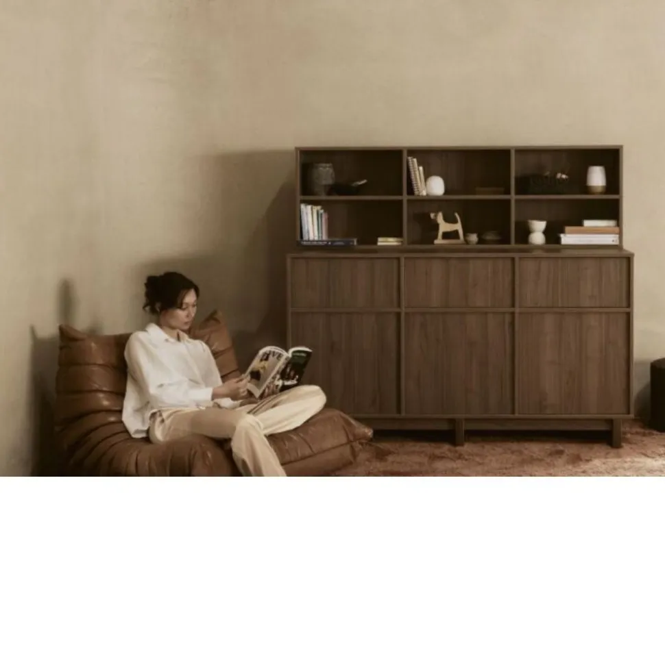 Étagère d'appoint pour commode xl kyo - walnut