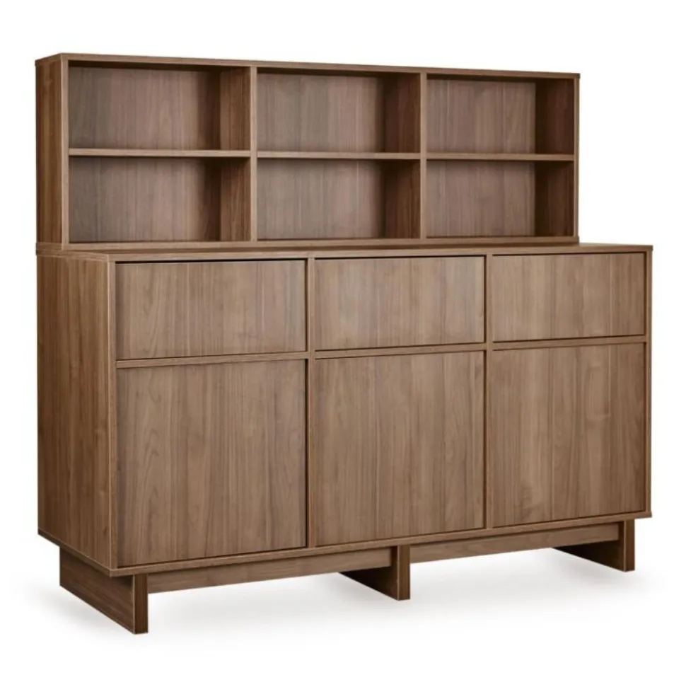 Étagère d'appoint pour commode xl kyo - walnut