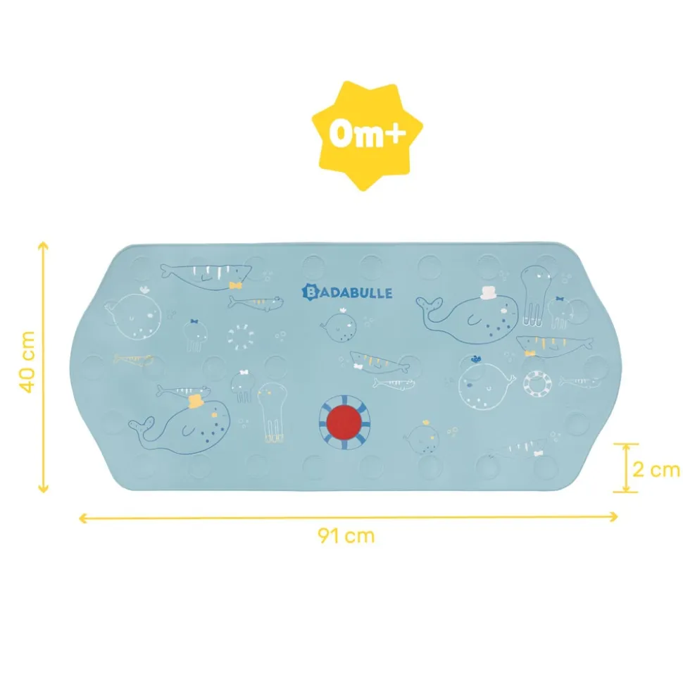 Tapis de bain bébé xxl bleu