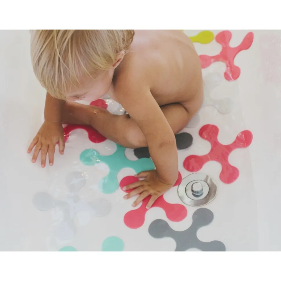 Tapis de bain puzzle multicolore bathmat