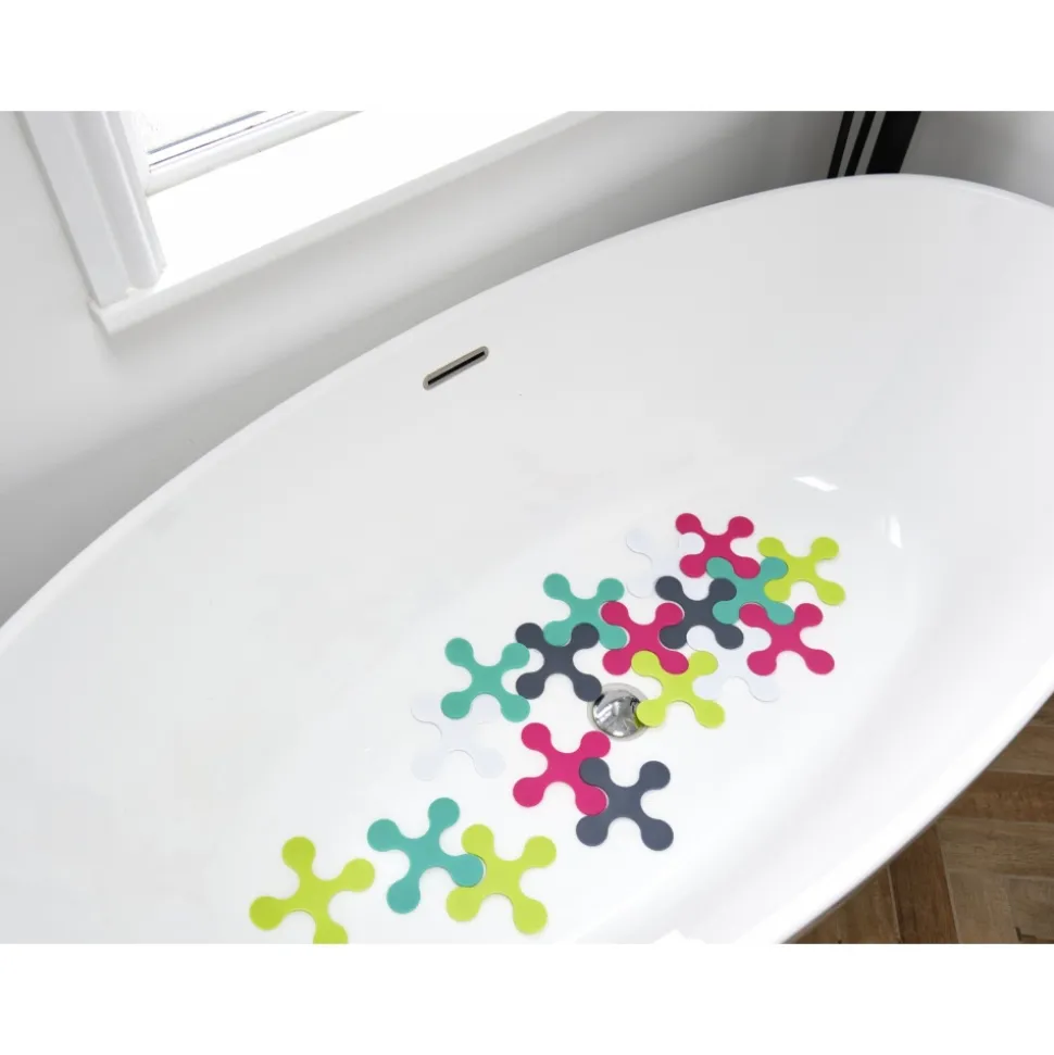 Tapis de bain puzzle multicolore bathmat