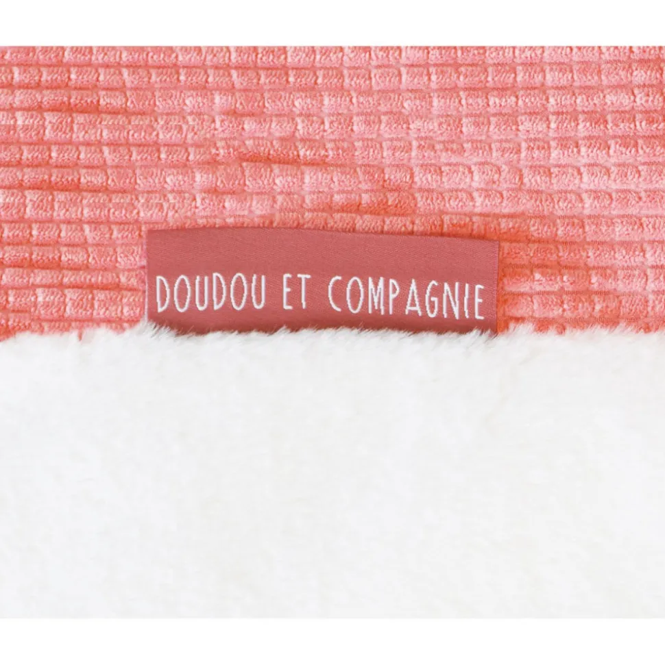 Tapis de chambre tapidou mosaïque corail blanc
