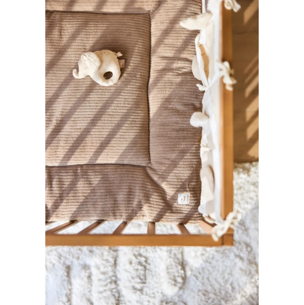 Tapis de parc bébé 75 x 95 cm cloudy rib milky coffee