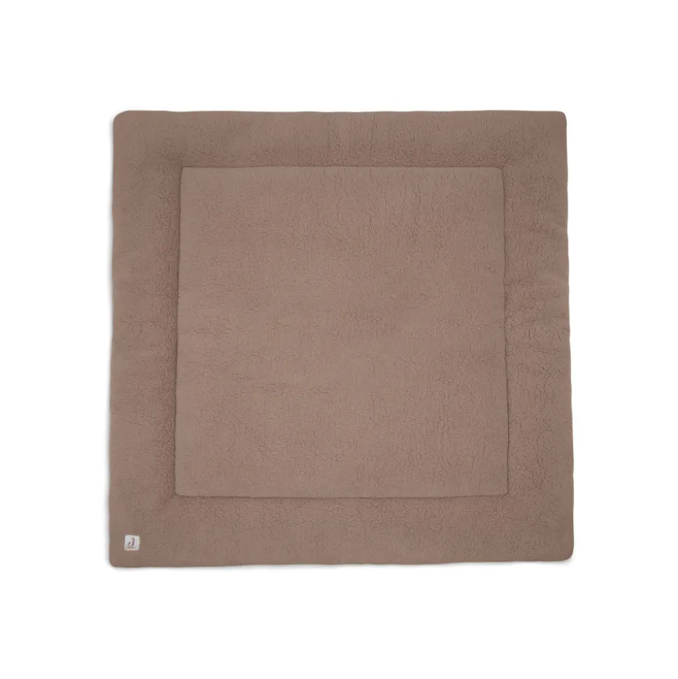 Tapis de parc bébé 100 x 100 cm cloudy rib milky coffee