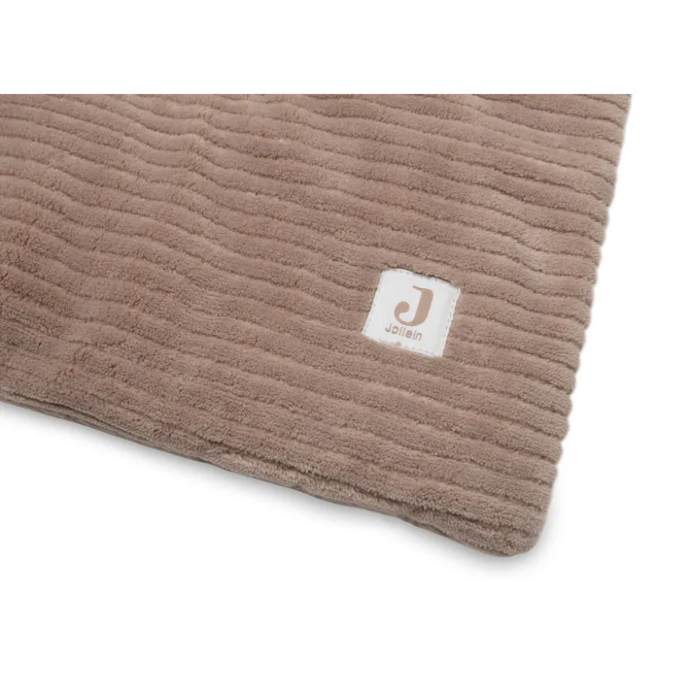 Tapis de parc bébé 100 x 100 cm cloudy rib milky coffee