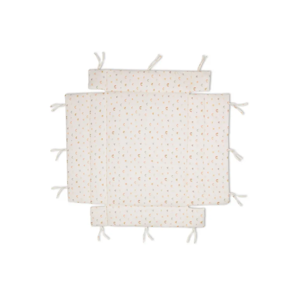 Tapis de parc jersey rainbows beige