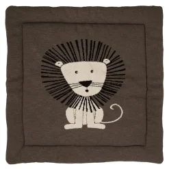 Tapis de parc tricot lion 100 x 100 cm