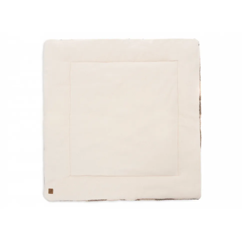 Tapis de parc 100 x 100 cm bouclette carreaux