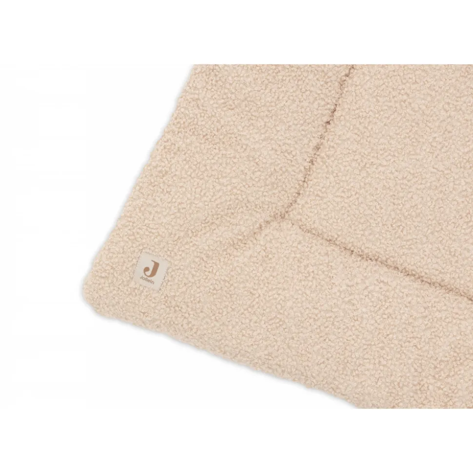 Tapis de parc 100 x 100 cm bouclette naturel