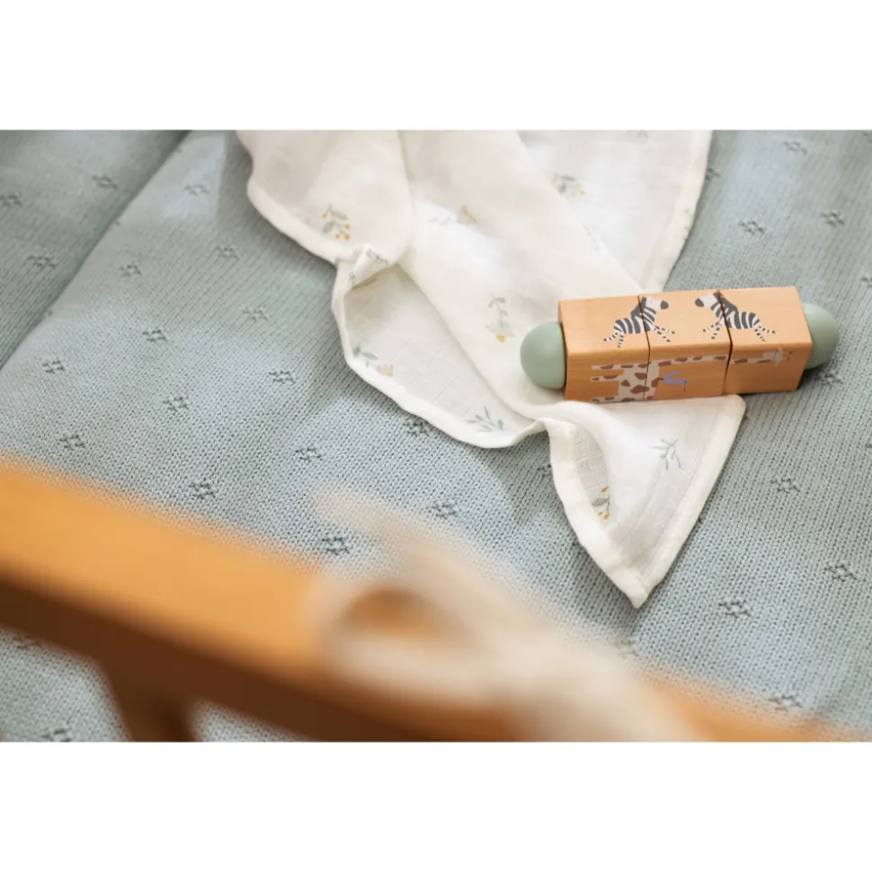 Tapis de parc 75x95 cm cosy knit sea green