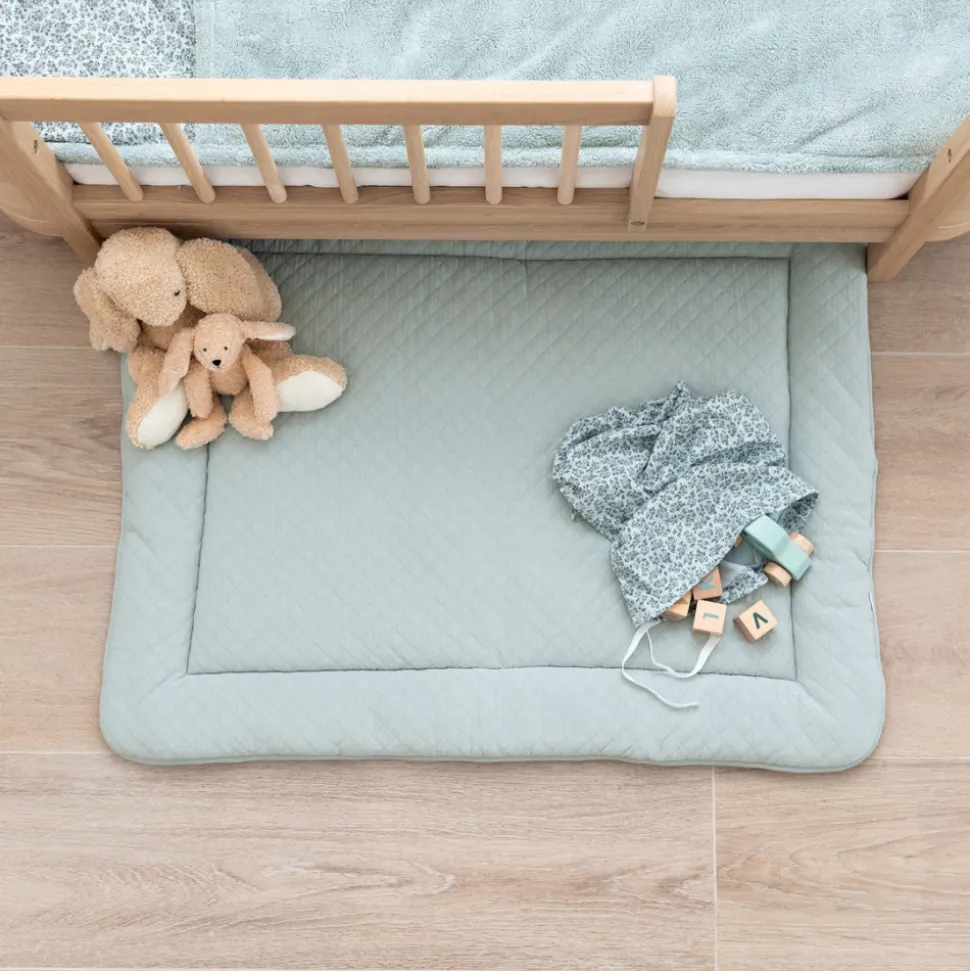 Tapis de parc 100x100 cm quilted jersey lunar