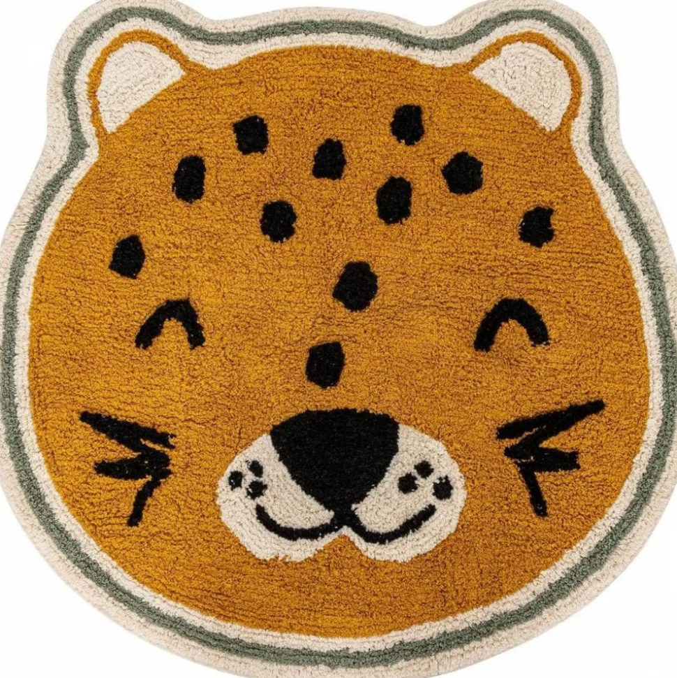 Tapis enfant rond ø90 cm léopard