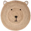 Tapis enfant rond ø100 cm ourson jute
