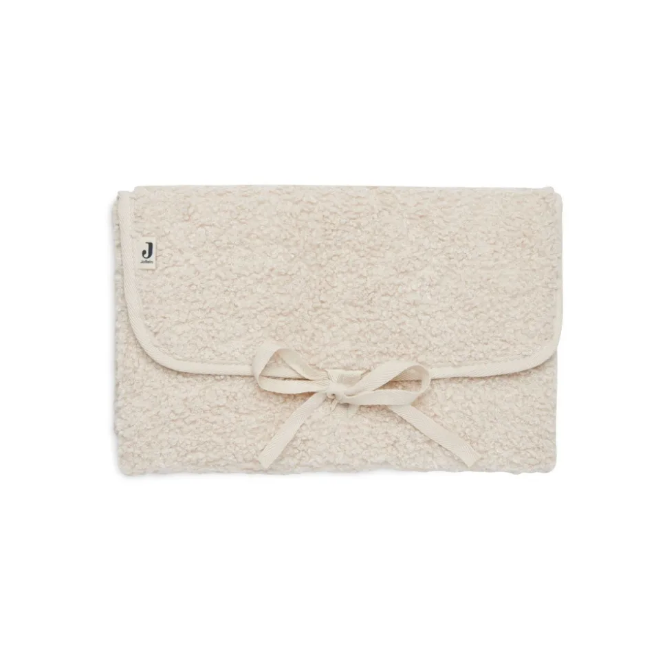 Tapis à langer nomade bouclette naturel