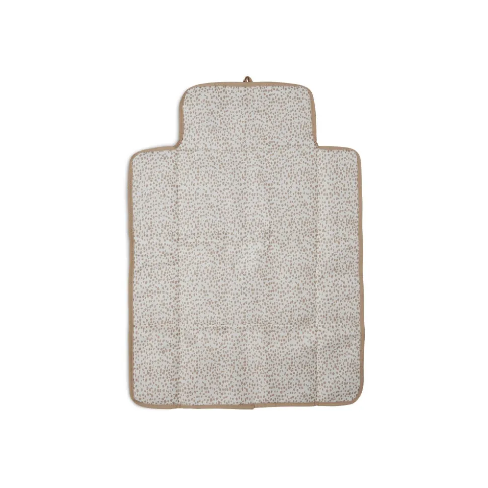 Tapis à langer nomade bouclette biscuit
