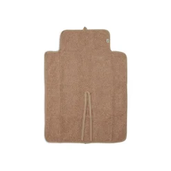 Tapis à langer nomade bouclette biscuit
