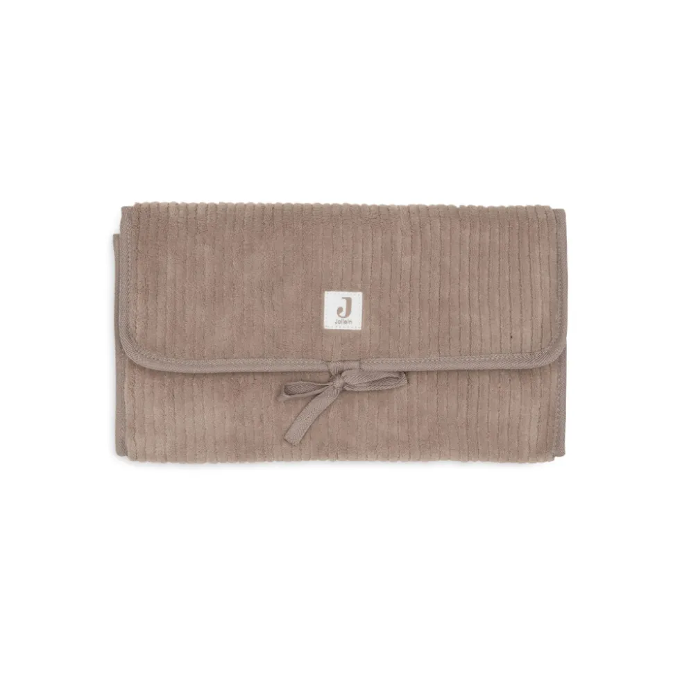 Tapis à langer nomade cloudy rib milky coffee