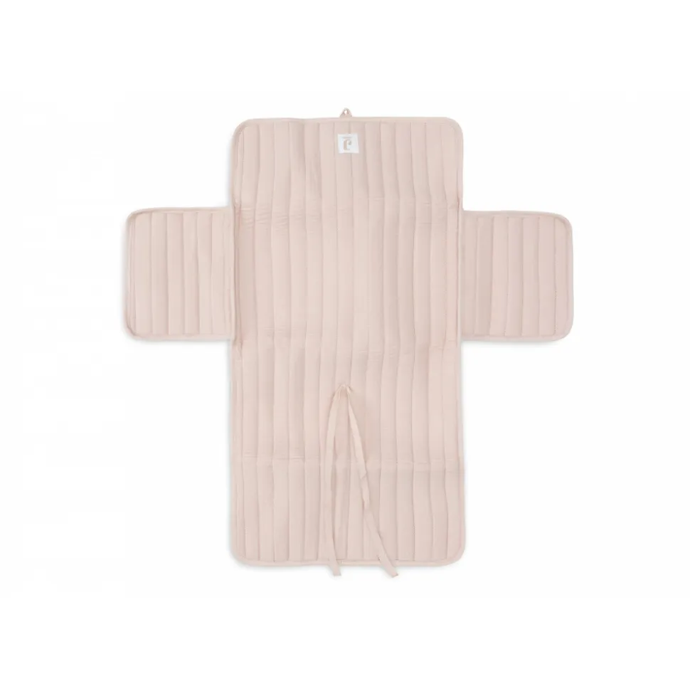 Tapis à langer nomade gaze de coton wild rose