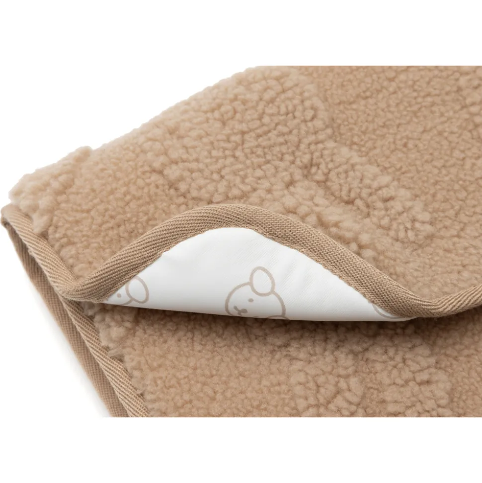Tapis à langer nomade miffy jacquard teddy biscuit