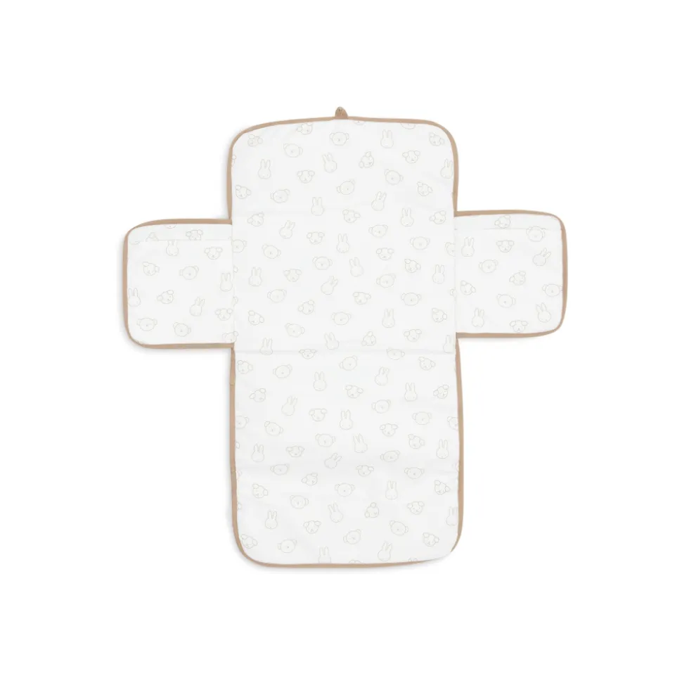 Tapis à langer nomade miffy jacquard teddy biscuit