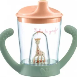 Tasse anti-fuite mascotte pastel sophie la girafe