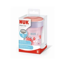 Tasse bébé magic cup - 360 silicone - fille 8m+