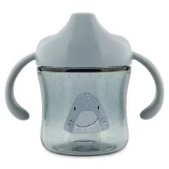 Tasse d'apprentissage avec poignées en silicone - mr. shark