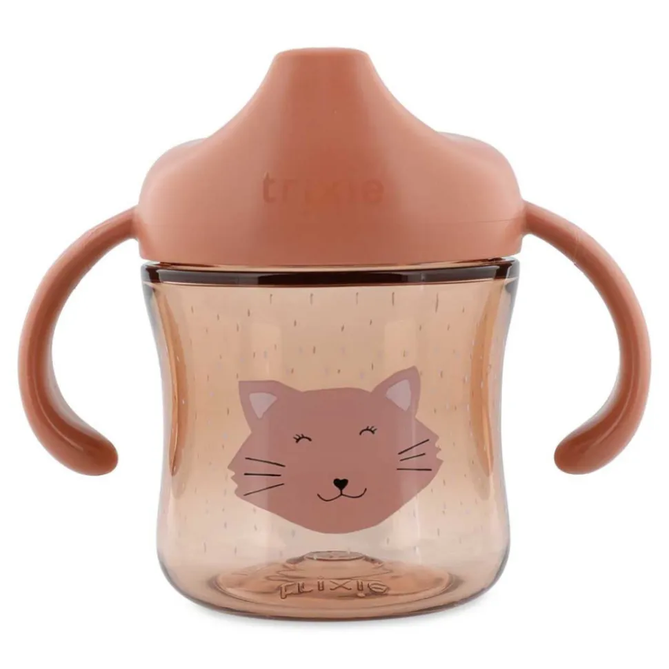 Tasse d'apprentissage avec poignées en silicone - mrs. cat