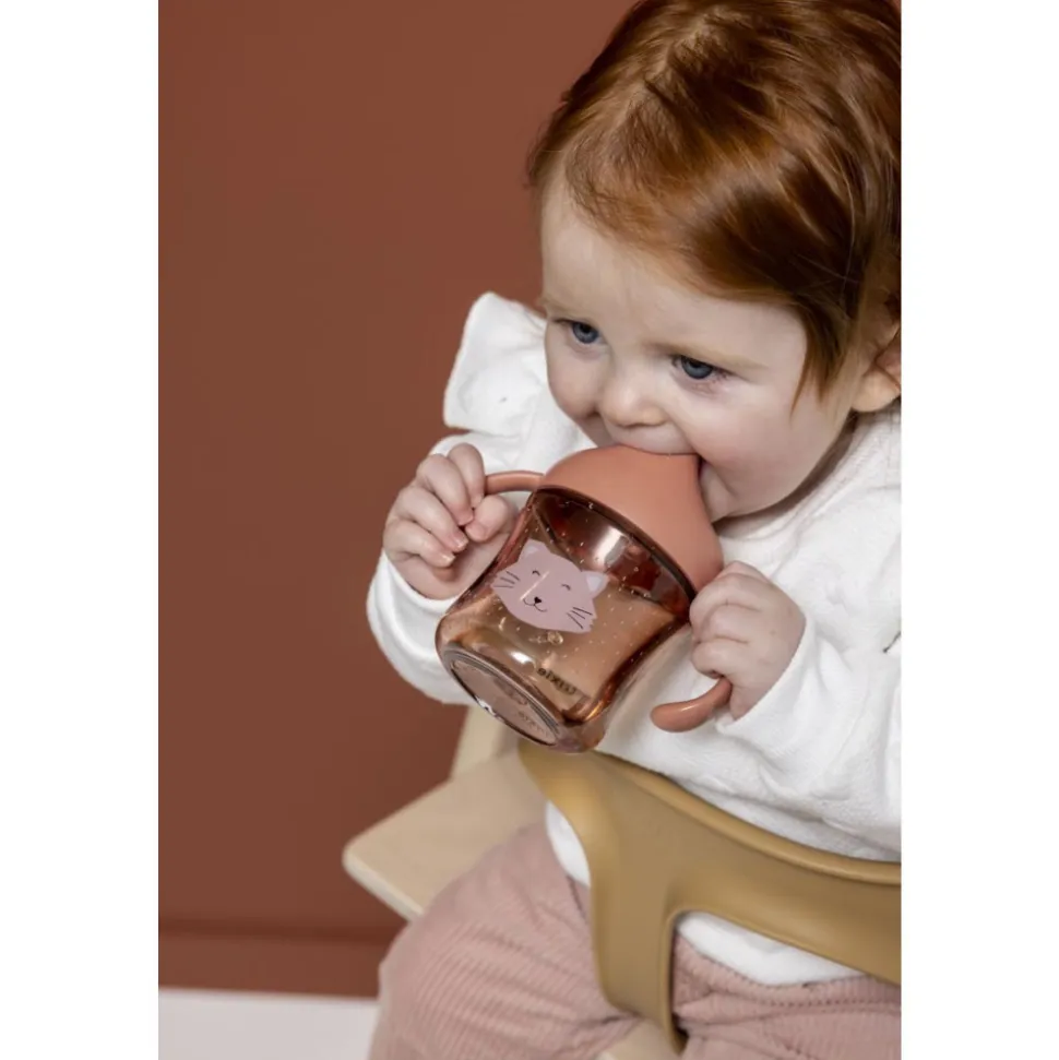 Tasse d'apprentissage avec poignées en silicone - mrs. cat