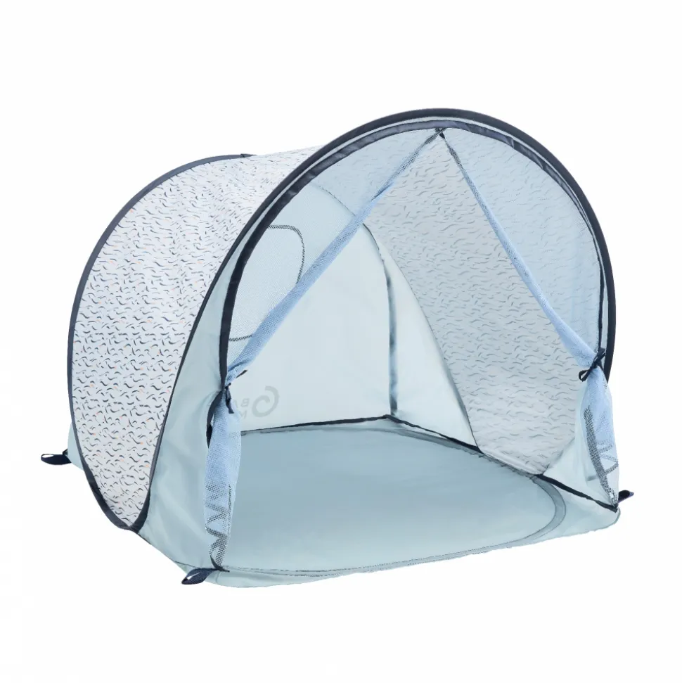 Tente anti uv bébé vagues bleues