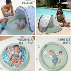 Tente de jeux anti-uv 3-en-1 provence aquani